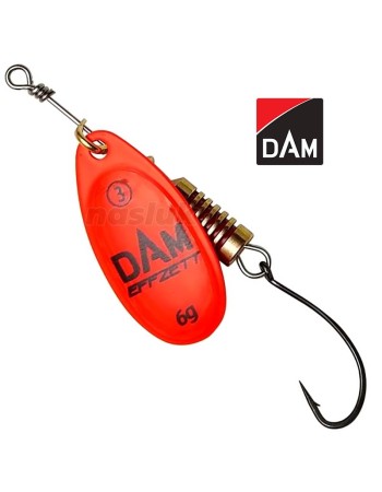 Въртяща блесна с единична кука DAM Single Hook Spinner, Red