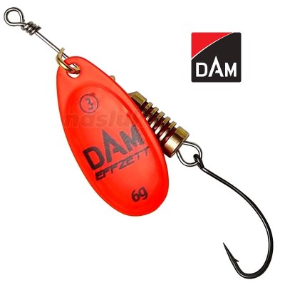 Въртяща блесна с единична кука DAM Single Hook Spinner, Red