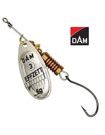 Въртяща блесна с единична кука DAM Single Hook Spinner, Silver