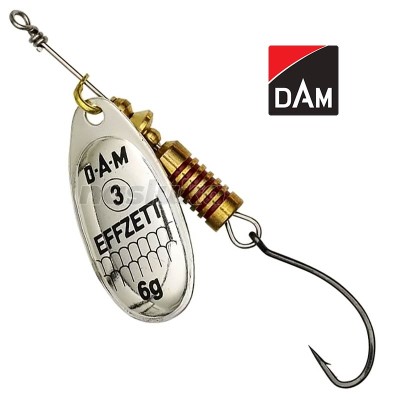 Въртяща блесна с единична кука DAM Single Hook Spinner, Silver