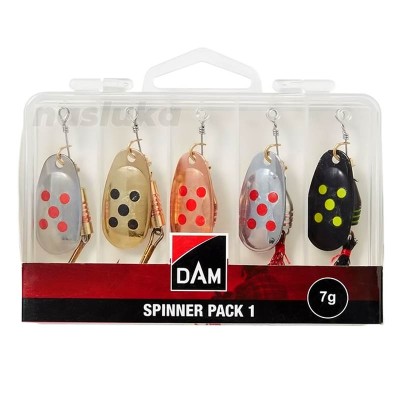 Сет въртящи блесни DAM Spinner Pack 1, 7 г, 5 бр.