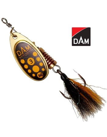 Въртяща блесна с атрактор DAM Standard Dressed Spinner, цвят Blacky