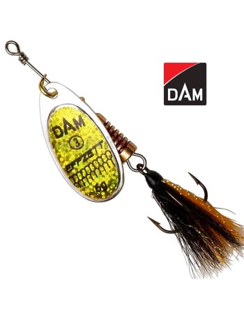 Въртяща блесна с атрактор DAM Standard Dressed Spinner, цвят Reflex Gold