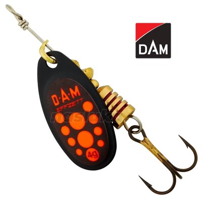 Въртяща блесна DAM Effzett Standard Spinner, цвят Black Red