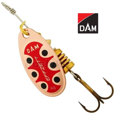 Въртяща блесна DAM Effzett Standard Spinner, цвят Copper Black Dot