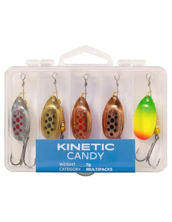 Комплект въртящи блесни Kinetic Candy, 7 г, 5 бр.