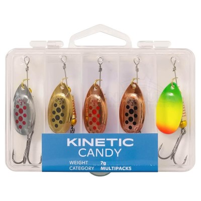 Комплект въртящи блесни Kinetic Candy, 7 г, 5 бр.