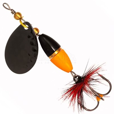 Въртяща блесна Kinetic Fizz, цвят Black/Orange/Gold Ribbon