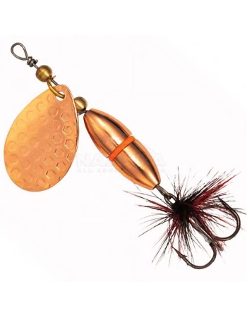 Въртяща блесна Kinetic Fizz, цвят Copper/Red Ribbon