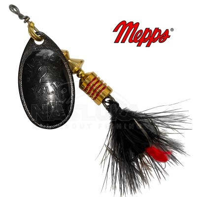 Въртяща блесна Mepps Aglia Mouche NR, Black