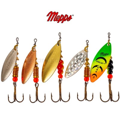 Комплект въртящи блесни за распер Mepps Aglia Long, Asp, Light