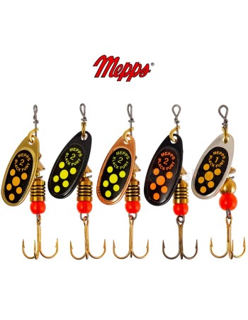 Комплект от 5 въртящи блесни Mepps Black Fury, Universal