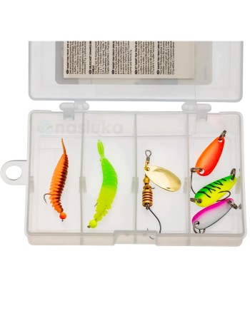 Комплект примамки за пъстърва Zebco Target Fish Trout Spin Kit, 6 бр.