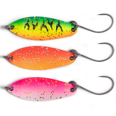 Сет микроклатушки за пъстърва Zebco Trout UL Spoon Set, Barbless, 3 бр.