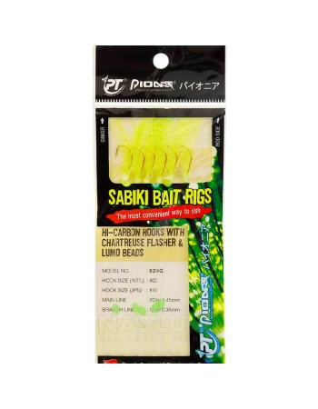 Морско чепаре Pioneer Sabiki Bait Rigs, Chart Flasher & Lumo Beads
