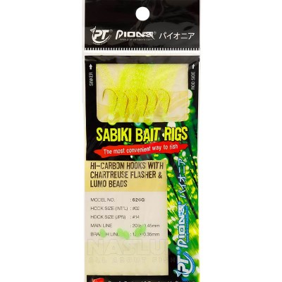 Морско чепаре Pioneer Sabiki Bait Rigs, Chart Flasher & Lumo Beads