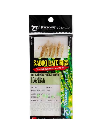 Морско чепаре Pioneer Sabiki Bait Rigs, Fish Skin & Lumo Beads, 620G