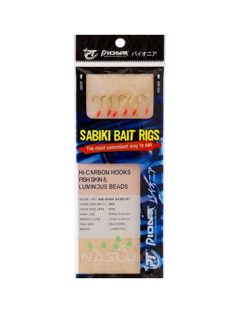 Морско чепаре Pioneer Sabiki Bait Rigs, Fish Skin & Luminous Beads, 920RT