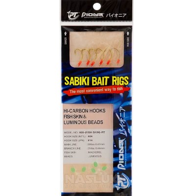 Морско чепаре Pioneer Sabiki Bait Rigs, Fish Skin & Luminous Beads, 920RT