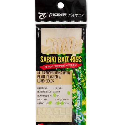 Морско чепаре Pioneer Sabiki Bait Rigs, Pearl Flasher & Lumo Beads