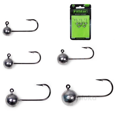 Джиг глави Filstar Mini Jig Head with Hook, Natural, 5 бр.
