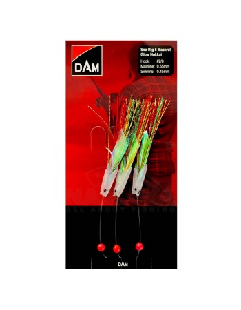 Морско чепаре DAM Sea Rig 5, Mackrel Glow Hokkai