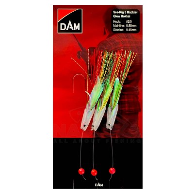 Морско чепаре DAM Sea Rig 5, Mackrel Glow Hokkai