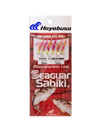 Морско чепаре Hayabusa Sabiki EX030, Hage Red Aurora
