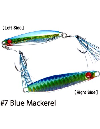 Морски джиг Hayabusa Jack Eye Shot Slow Slim, цвят Blue Mackerel