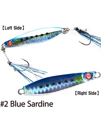 Морски джиг Hayabusa Jack Eye Shot Slow Slim, цвят Blue Sardine