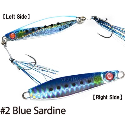 Морски джиг Hayabusa Jack Eye Shot Slow Slim, цвят Blue Sardine