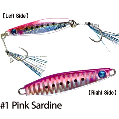 Морски джиг Hayabusa Jack Eye Shot Slow Slim, цвят Pink Sardine