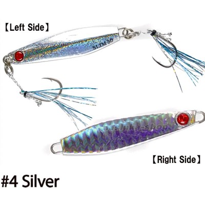 Морски джиг Hayabusa Jack Eye Shot Slow Slim, цвят Silver