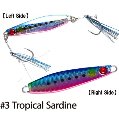 Морски джиг Hayabusa Jack Eye Shot Slow Slim, цвят Tropical Sardine