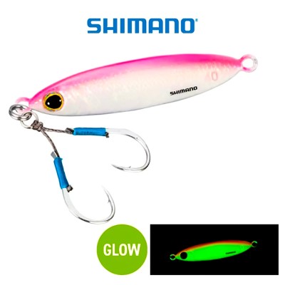 Shimano Ocea Flat Light, цвят N Pink, Морски джиг-пилкер