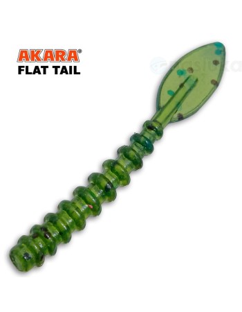 Силиконови примамки Akara Flat Tail 40 мм, цвят X019, 12 бр.