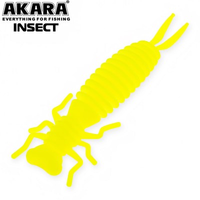 Силиконови примамки Akara Insect 50 мм, цвят 04Y, 5 бр.