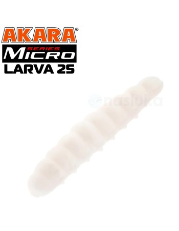 Силиконови ларви Akara Micro Larva, 25 мм, цвят 02Т, 20 бр.
