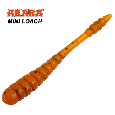 Силиконови примамки Akara Mini Loach 45 мм, цвят K001, 12 бр.