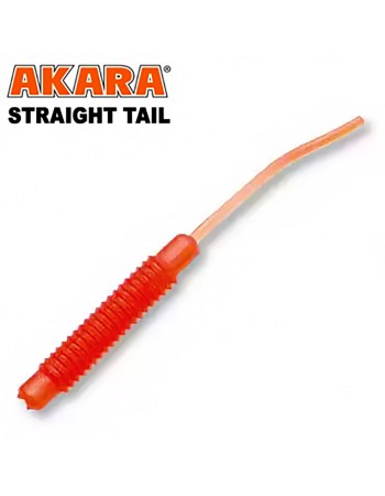 Силиконови примамки Akara Straight Tail, 50 мм, цвят 204, 12 бр.