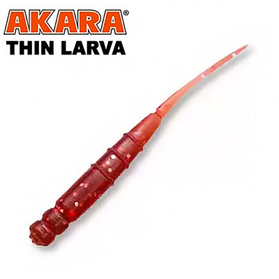 Силиконови примамки Akara Thin Larva, 40 мм, цвят 11, 12 бр.
