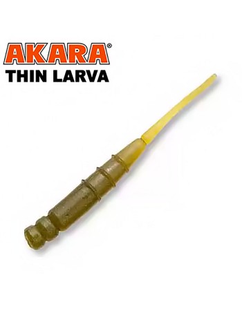 Силиконови примамки Akara Thin Larva, 40 мм, цвят 206, 12 бр.