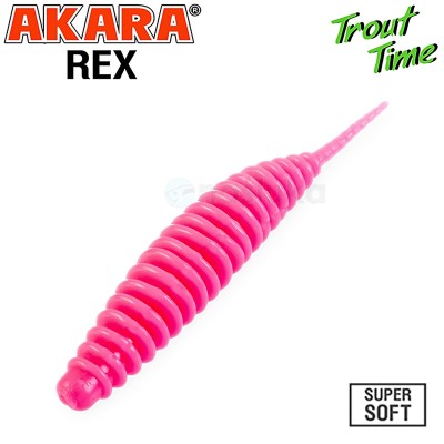 Силиконови примамки Akara Trout Time REX 2.5", 63 мм, Cheese, цвят 420, 10 бр.