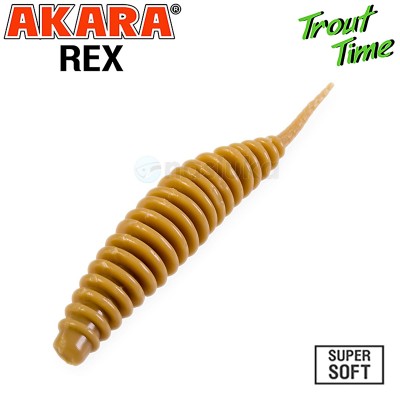 Силиконови примамки Akara Trout Time REX 2.5", 63 мм, Tutti Frutti, цвят 445, 10 бр.
