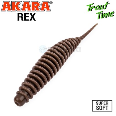 Силиконови примамки Akara Trout Time REX 2.5", 63 мм, Shrimp, цвят 458, 10 бр.