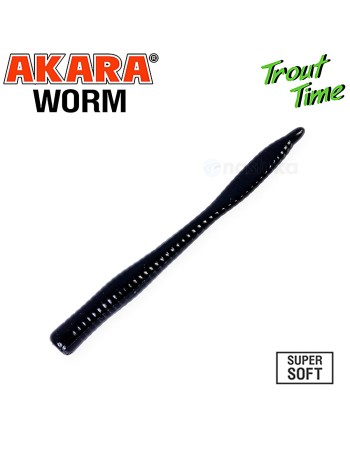 Силиконови примамки Akara Trout Time, Worm 3", 75 мм, Shrimp, цвят 422, 10 бр.