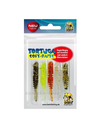 Силиконови примамки Behr Tortuga Bait Set, 4.8 см, 5 бр., аромат Garlic-Чесън