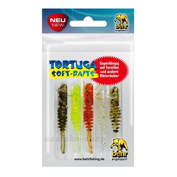 Силиконови примамки Behr Tortuga Bait Set, 4.8 см, 5 бр., аромат Garlic-Чесън — снимка 1