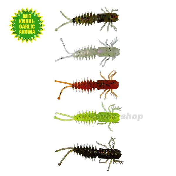 Силиконови примамки Behr Tortuga Bait Set, 4.8 см, 5 бр., аромат Garlic-Чесън — снимка 2