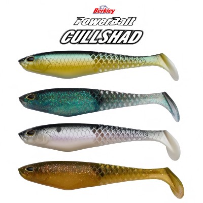 Сет от 4 бр. силиконови примамки Berkley Powerbait Cullshad 12.5 см, Cleаrwater